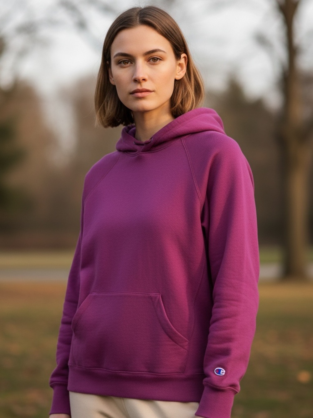 Champion Women's Vibrant Magenta Hoodie